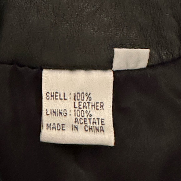Vintage Leather Biker Jacket women’s Medium - Picture 3 of 7
